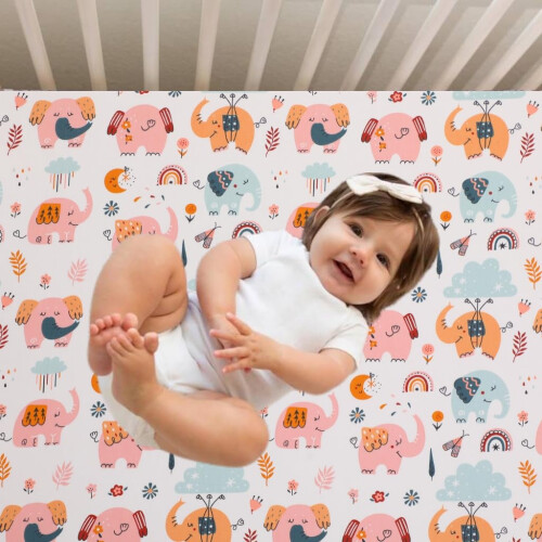 CHANTAL New Cot Bed Size Terry Stretch Fitted Sheet Colour: White 2