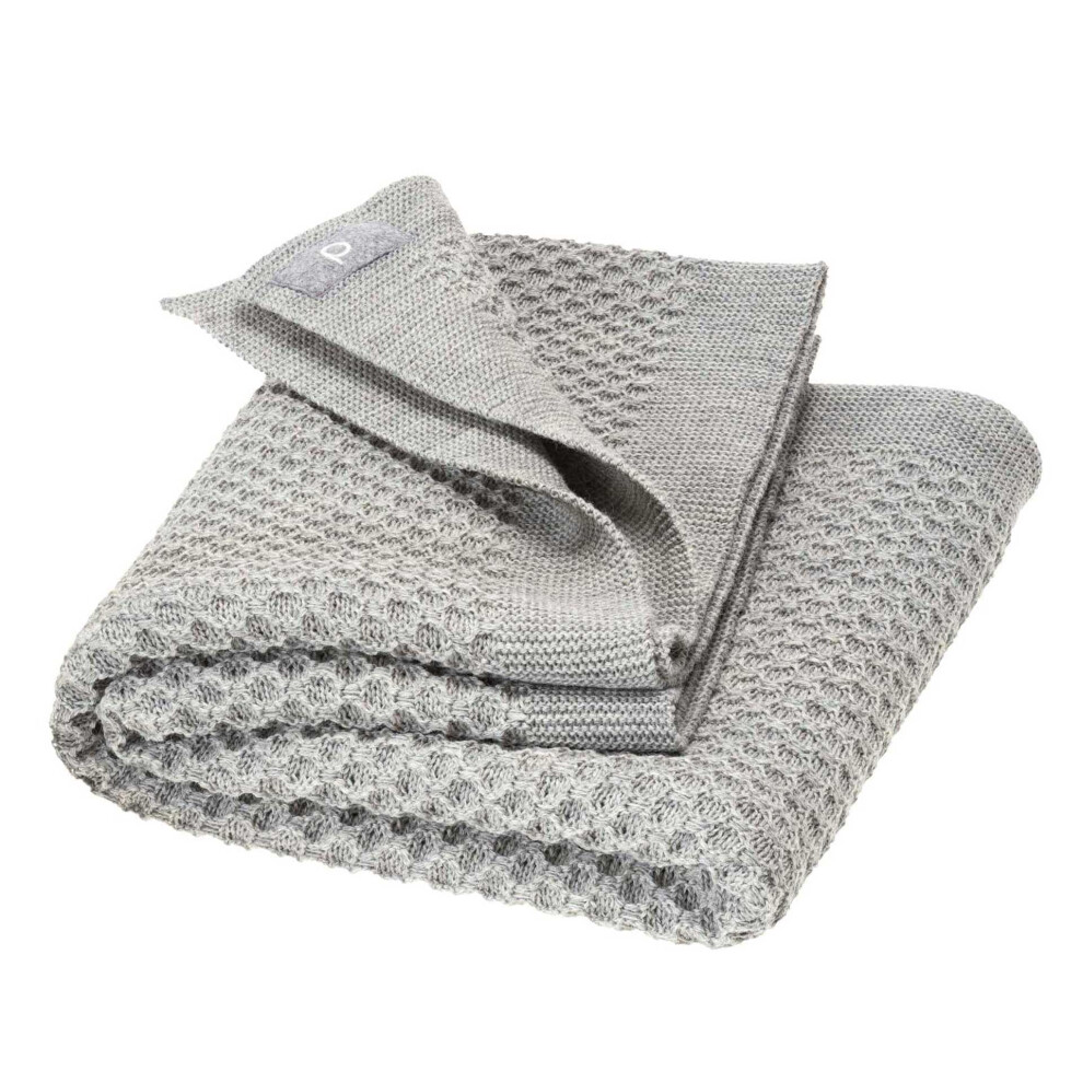 Honeycomb Knit Blanket, 100% Organic Merino Wool Gots, Ivn Best Cuddly Soft Blanket With Honeycomb Pattern, Newborn Baby, Toddler, Child, Disana