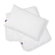 Sn?z Cot Duvet & Pillow Bundle 4.0 Tog ? 100 x 120cm ? Made with Breathable Hollowfibre ? 12+ Months