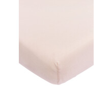 Meyco Baby Plain Fitted Sheet for Cot Bed (Flat Sheet with Soft Jersey Quality, Made from 100% Cotton, thanks to Elasticated Edging, Breathable,