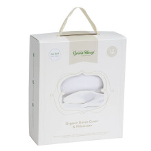 The Little Green Sheep Organic Cot Pillow Case & Duvet Cover Set