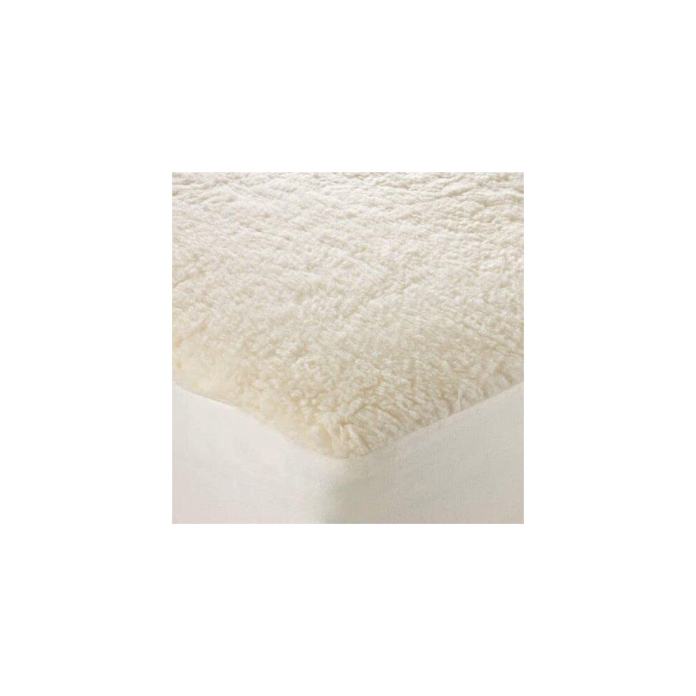 Axcent Comfort Fleece Underblanket Deep Cot Bed Mattress Protector ? Soft Cosy Cot Bed Cover & Thermal Warm Toppers ? Fitted Mattress Enhancer (70X140+15Cm)