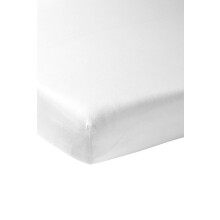 Meyco Baby Fitted Sheet Cot Bed Plain White 70 x 140 cm Single Pack