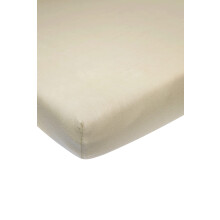 Meyco Baby Plain Fitted Sheet for Cot Bed (Flat Sheet with Soft Jersey Quality, Made from 100% Cotton, thanks to Elasticated Edging, Breathable,