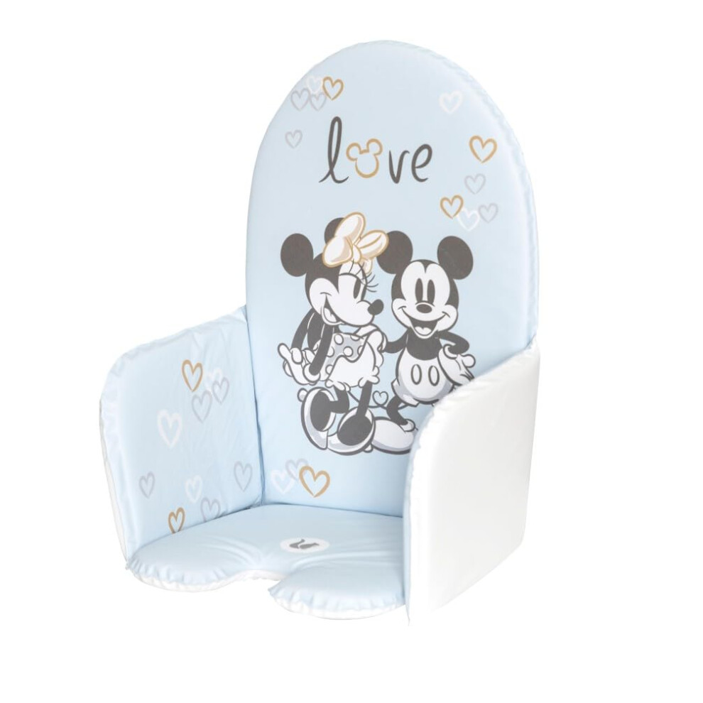 Mickey Pad For High Chair, Universal For High Chairs, With Velcro Fasteners, Lena, ( ) Blue/Dark Keeeper