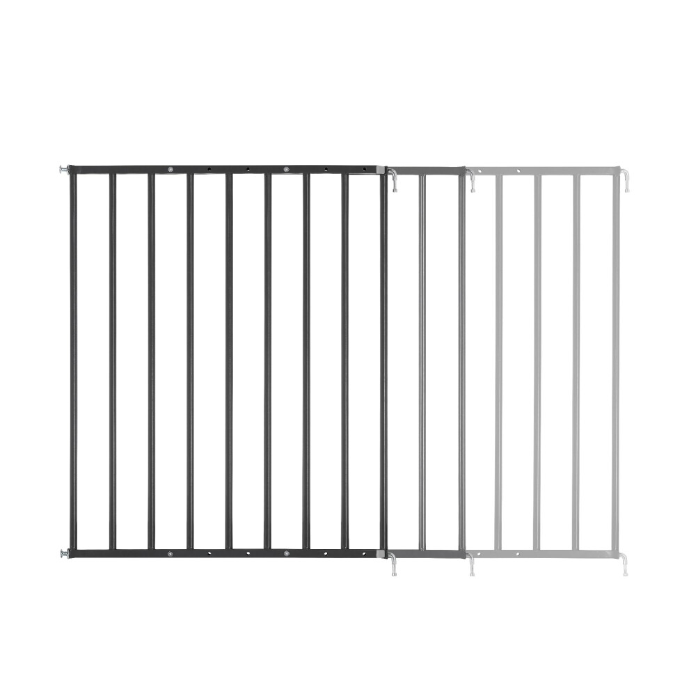 Safe & Protect Xl Metal Gate, Screw Fit Safety Gate, Baby Gate For Stairs And Doors, Extendable 60 To 106.5Cm, Easy Opening, Black Badabulle