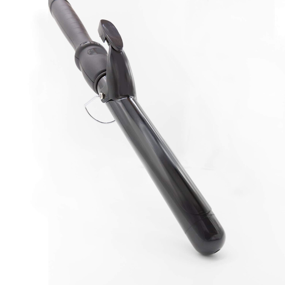 1.25 Inch Curling Iron with Tourmaline Ceramic GoldPlated Barrel, Dual Voltage, Adjustable Temperature
