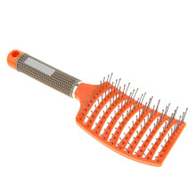 Detangling Hair Brush Large Curved Vented Paddle for Fast Drying and Gentle Knot Removal Orange