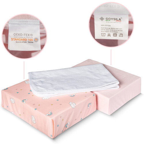 Cot Flat Flannelette Sheets - 6031CR 1