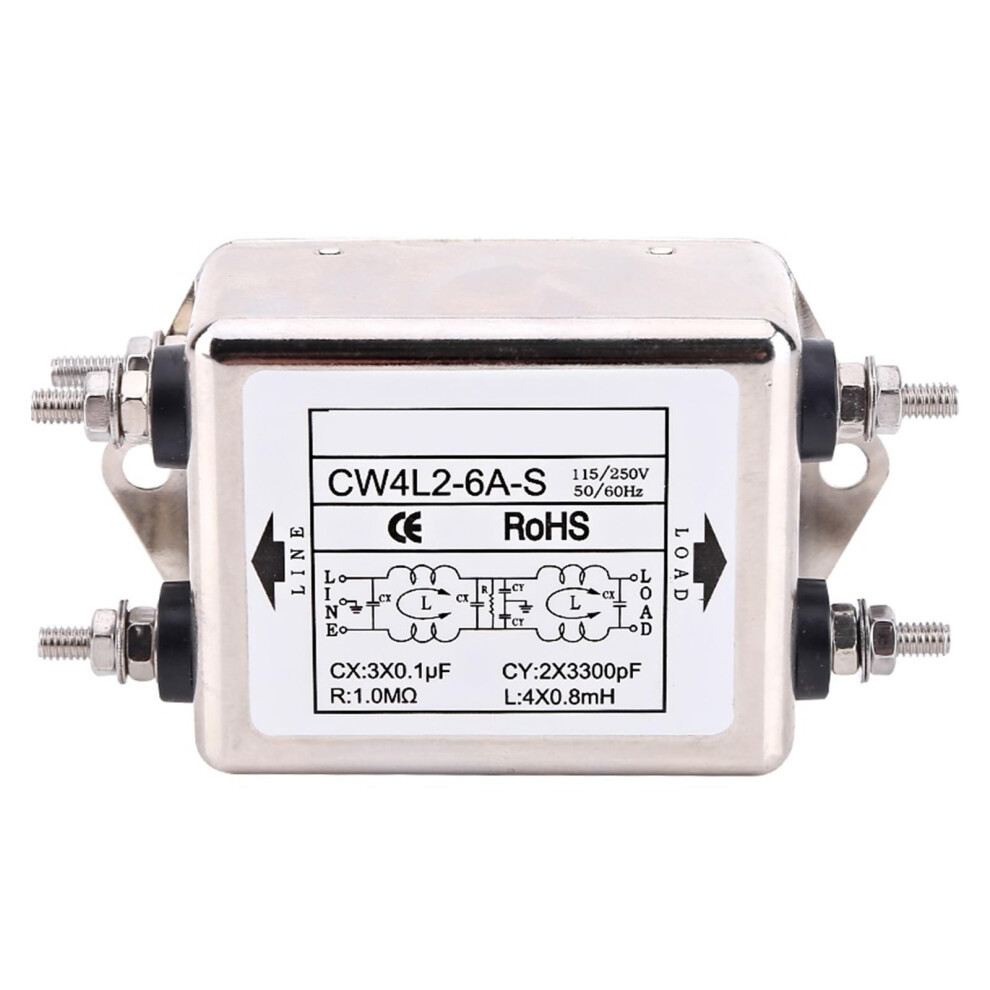Emi Filter Single Phase 220V Ac/Dc Noise Suppression 3A Stable Power Output Easy Installation 9070919624612