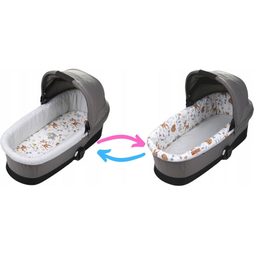 Fitted Cotton Moses Basket Sheets - Pack of 2 White 1