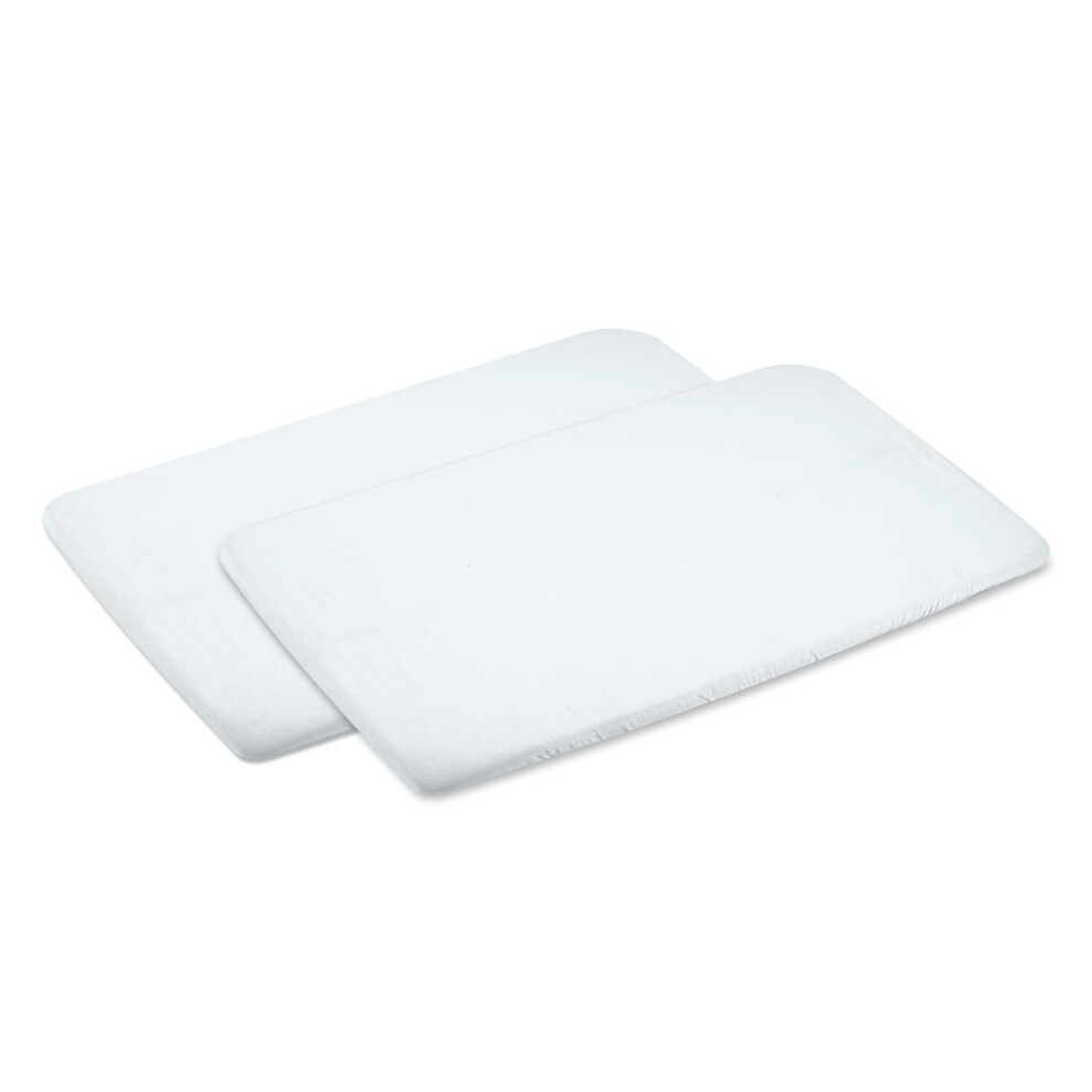 Bebeconfort Bedsheets For Amara, Calidoo, And Zina Co-Sleepers And Bassinets (2X Pack), White Bébéconfort