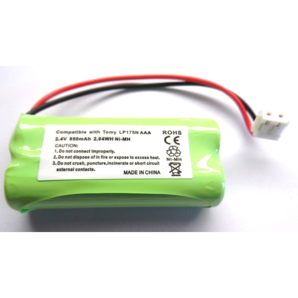 Gbl Rechargeable Replacement 2.4V 850Mah Nimh Battery For Tomy Tf525 Digital Baby Monitor 5060408620311
