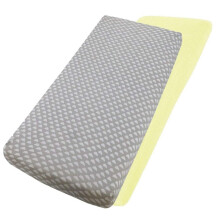 FYLO Crib Jersey Fitted Sheet 100% Cotton 40x90cm - 2x Lemon / 2x Clouds
