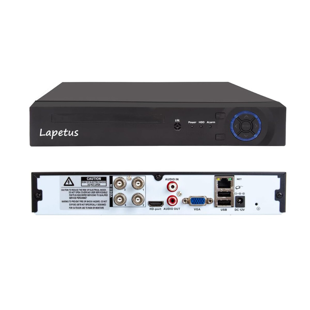 Cctv Dvr Security System 4Ch 1080N 5In1 Recorder For Home Surveillance With Motion Detection 9113335460812