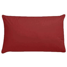 Plain Pollycotton Baby Todler Cot Bed Pillow Pair Cases-40 x 60cm (Red)