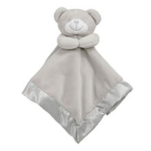 Soft Touch Baby Boys Girls Teddy Bear Cuddly Comforter Blanket Soft Toy Baby Shower Comforters BC21 (Grey)