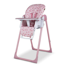 Cosatto Pip Adjustable Highchair, Birth to 15kg, Lightweight, Compact Foldable, Free Standing, Easy Clean, Padded Seat, Footrest, Tray Cup Holder