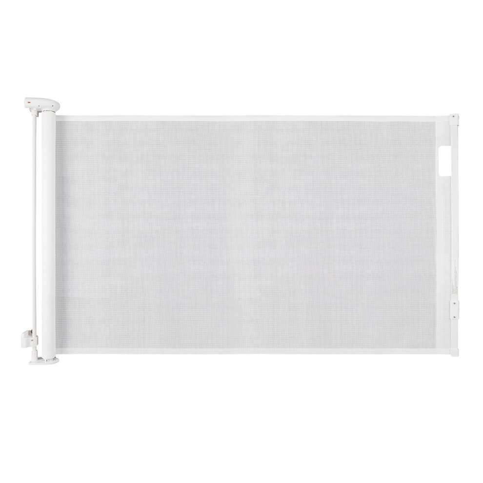 Retractable Stair Gate - Extra Wide Baby, Child & Pet Safety Gate Easy Operation - Wall Mounted Indoor Outdoor Mesh Barrier For Doors, Hallway & Daniel James Housewares