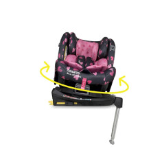 Cosatto All in All Rotate 360? Swivel Spin Car Seat - Group 0+123, 0-36 kg, 0-12years, ISOFIX, ERF, Anti-Escape (Charcoal Lighthearted)