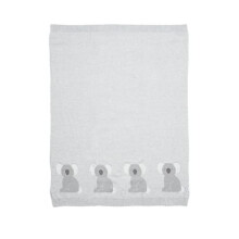 Mamas & Papas Cotton Knitted Blanket - Gray, 70 x 90cm, Koala Design for Birth+