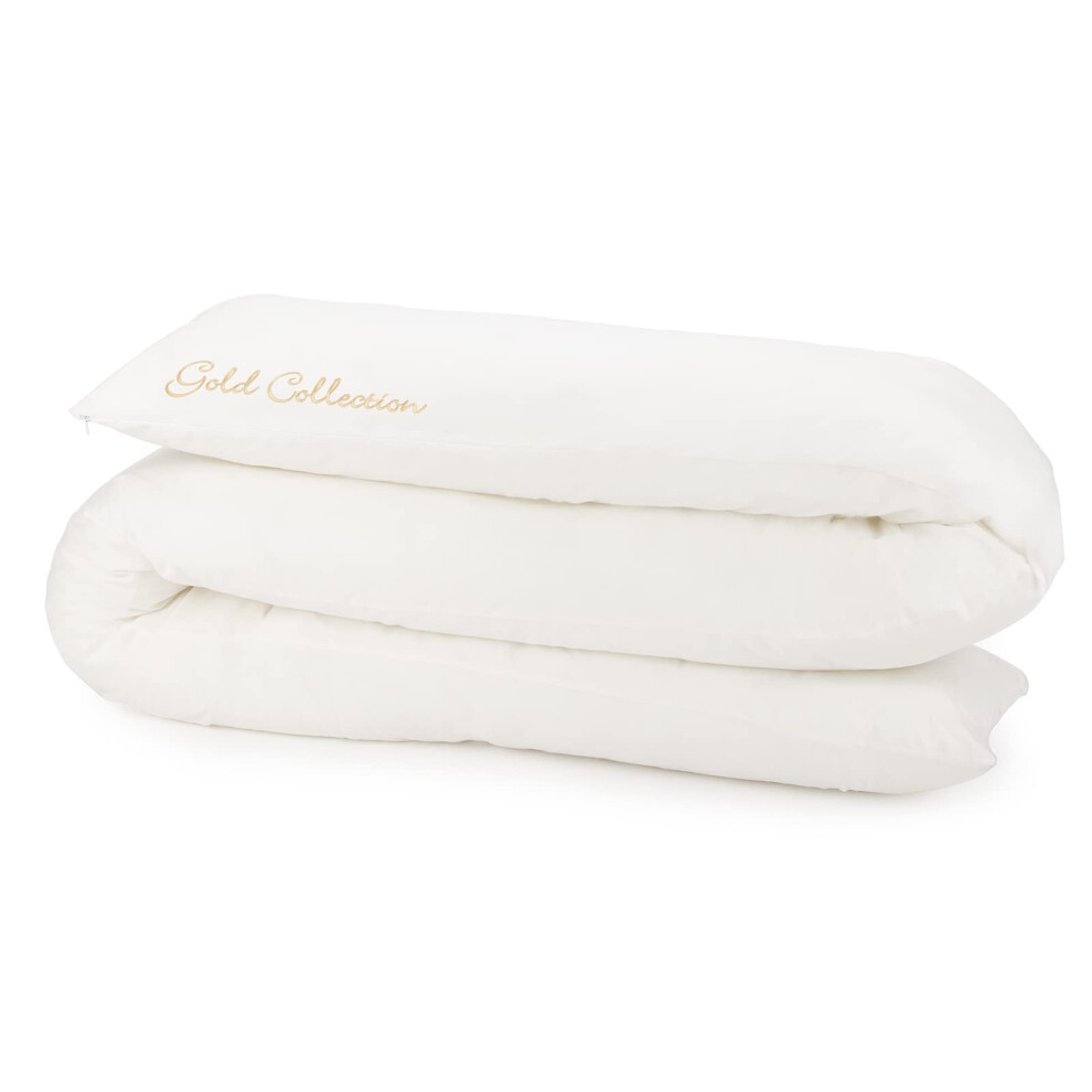 Mother&Baby Organic Cotton 12ft Body Pillow - White - Pregnancy Support - Feeding Pillow - Image 4