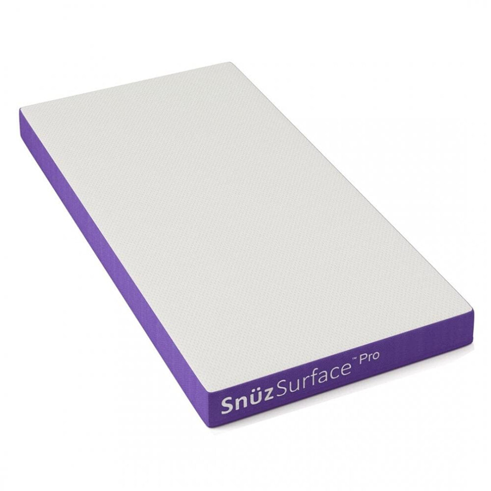 Snuzsurface Pro Adaptable Cot Mattress Snuzkot, Polyester, Snuzkot ,,68X117cm White Snuz