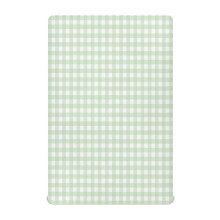 WELLDAY Green Gingham Checkered Crib Sheets for Boys and Girls, Fitted Baby Crib Sheet Soft ?Crib Mattress Sheets 52 X 28 Inches