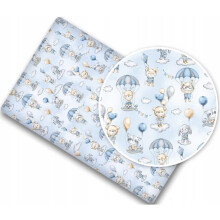 BABYMAM Baby Fitted Cot Bed Sheet Printed 100% Cotton Mattress 140x70cm Walk in the Clouds