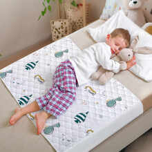 By Kii Mattress Protector Bed Pad - Fish Design | 100% Waterproof Mat | Toddler & Children?s Bed Wetting Sheet For Single Beds & Cot Beds