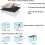 Bunk Bed Privacy Curtain Set with Full Coverage Light Blocking for Dorm or Kids Bedroom 1.2M Blue 3