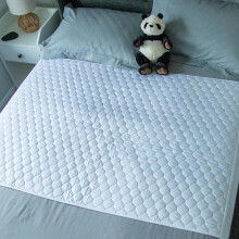 Bedwetz Bamboo Organic Washable Potty Training Bed Pad | 100% Waterproof | Bed Wetting Sheets for Single & Toddler Beds | Non Slip Reusable