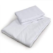 2 pcs FILLED PILLOW+QUILT/DUVET NURSERY BEDDING SET COT BED 120x90cm/135x100cm (120x90cm)