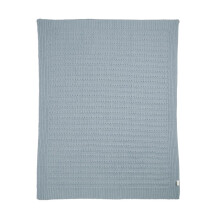 Mamas & Papas Nursery Small Chenille Blanket - Blue Stripe, 90x70cm