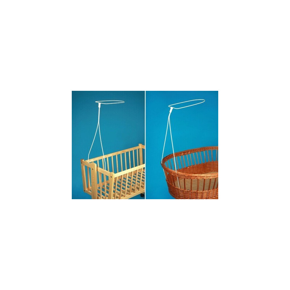 HOLDER FOR MOSES BASKET SWINGING CRIB DRAPE CANOPY MOSQUITO ROD BAR CLAMP POLE