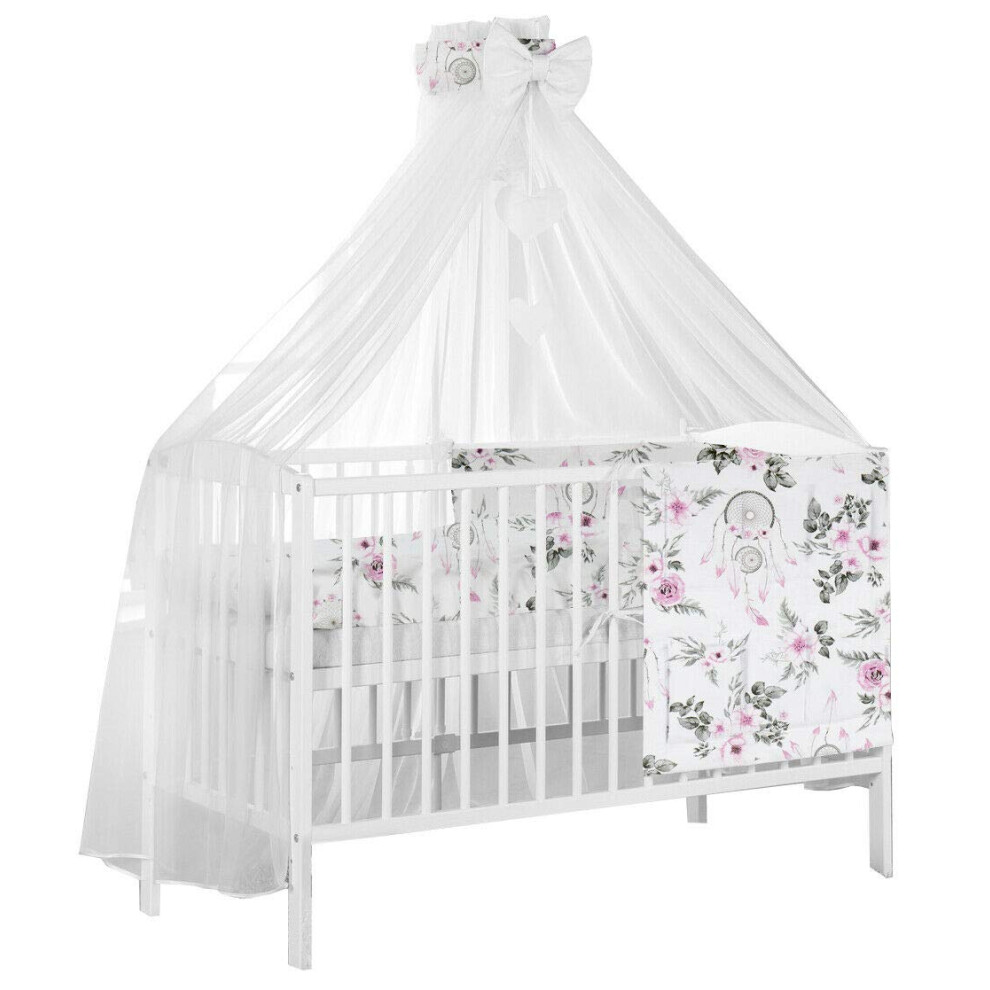 Universal Canopy Holder Pole Bar Drape Mosquito Net With Ribbon Fits Cot Cot Bed Dream Catcher Baby Mam