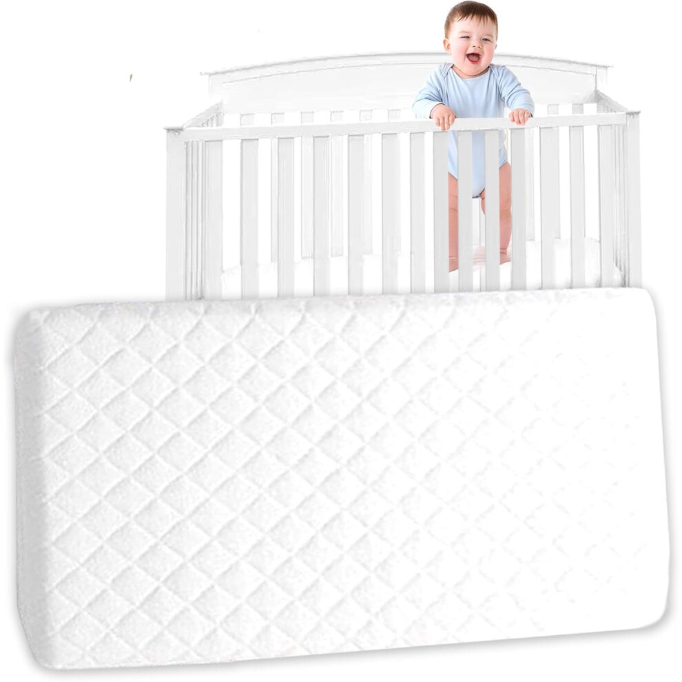 Porter And Lambert Baby Travel Cots Mattress Toddler Crib Foam Comfort Bedding Mattresses Quilted Breathable With Removable Cover (95 X 65 X 10 Cm)
