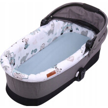 BABY MAM Carrycot cover Double-sided Liner Pushchair Pram On Safari/Sage