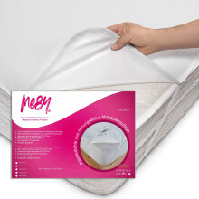 MEBY 70 x 140 cm Waterproof Mattress Protector for Baby. Breathable Cotton Mattress Protector, Waterproof, Moisture Protection, Elastic, Crinkle-Free
