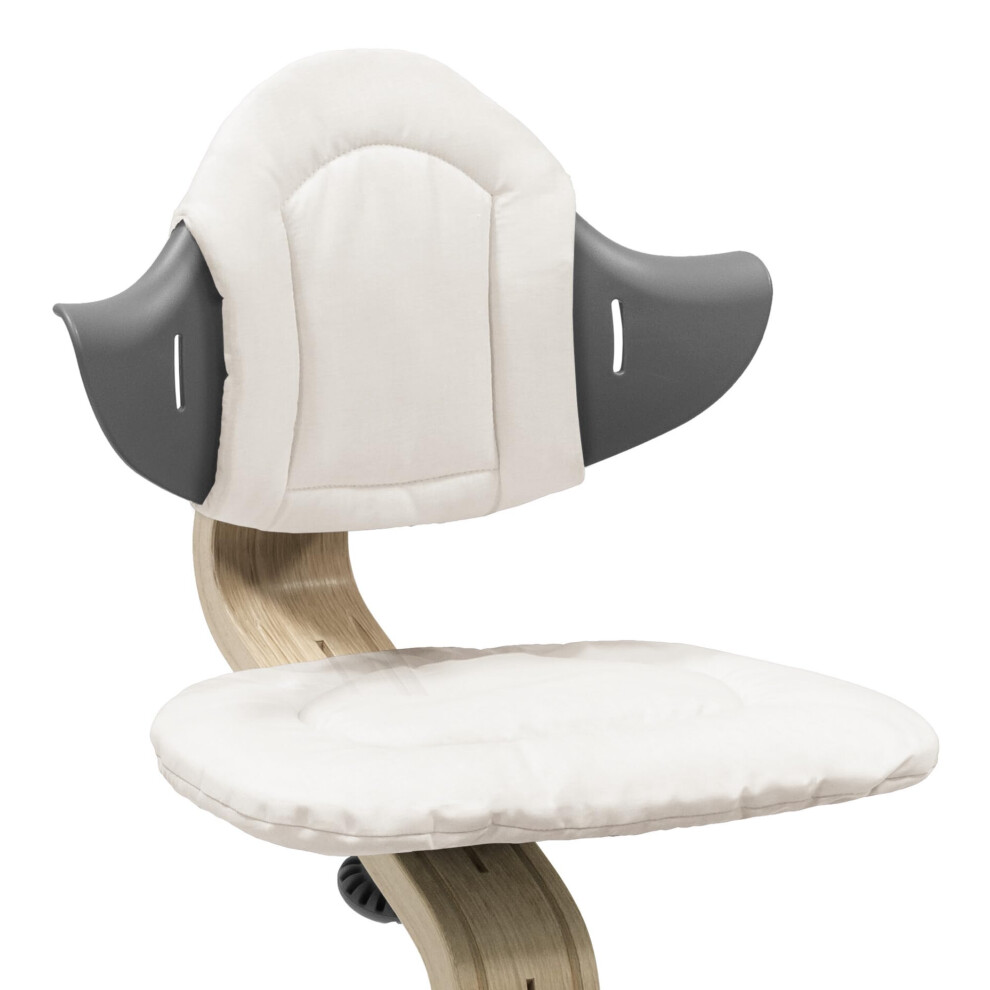 Nomi Cushion, Sand - Adds Softness & Comfort To The Nomi Chair & High Chair - Easy To Attach & Remove - For Ages 6+ Months - Machine Grey Stokke