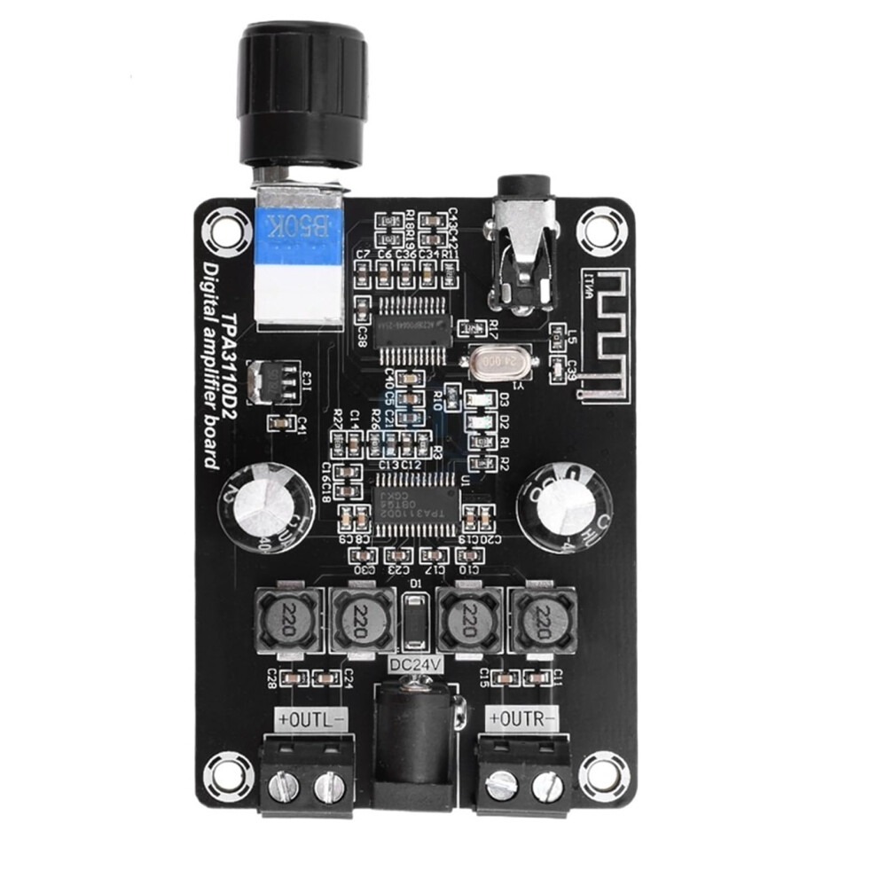 Bluetooth Audio Amplifier Tpa3110d2 Board Dc1224v 30W+30W Dual Channel Stereo Streaming 9113335461024