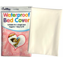 SKYTE? Waterproof Bed Cover Bed Wetting Waterproof Sheet Single Mattress Cover Protector for Child, Baby, & Pets Plastic Easy To Fit