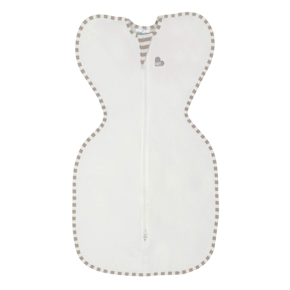 Love To Dream Love To Dream? Swaddle Up? Organic, Newborn 2.2-3.8 Kg, Cream, Snug Fit Supports Good Sleep, 1.0 Tog Suitable For Moderate Temperature (20-24?C),