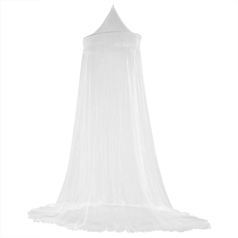 Bed Canopy, Elegant Lace Princess Mosquito Mesh Net Kids Bed Canopy Curtain Mosquitos Net For Baby/Kids/Girls/Adults(White) White Cryfokt