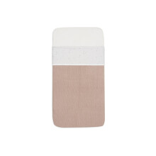 Jollein Bed Sheet Cradle, Twinkling, Wild Rose, 75 x 100 cm, for Baby Cot, 100% Cotton, Oeko-Tex Certified