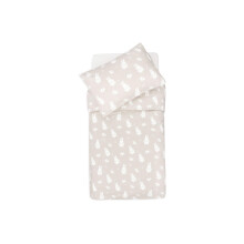 Jollein Duvet Cover, Cotton, Nougat, 100x140 cm & 40x60 cm