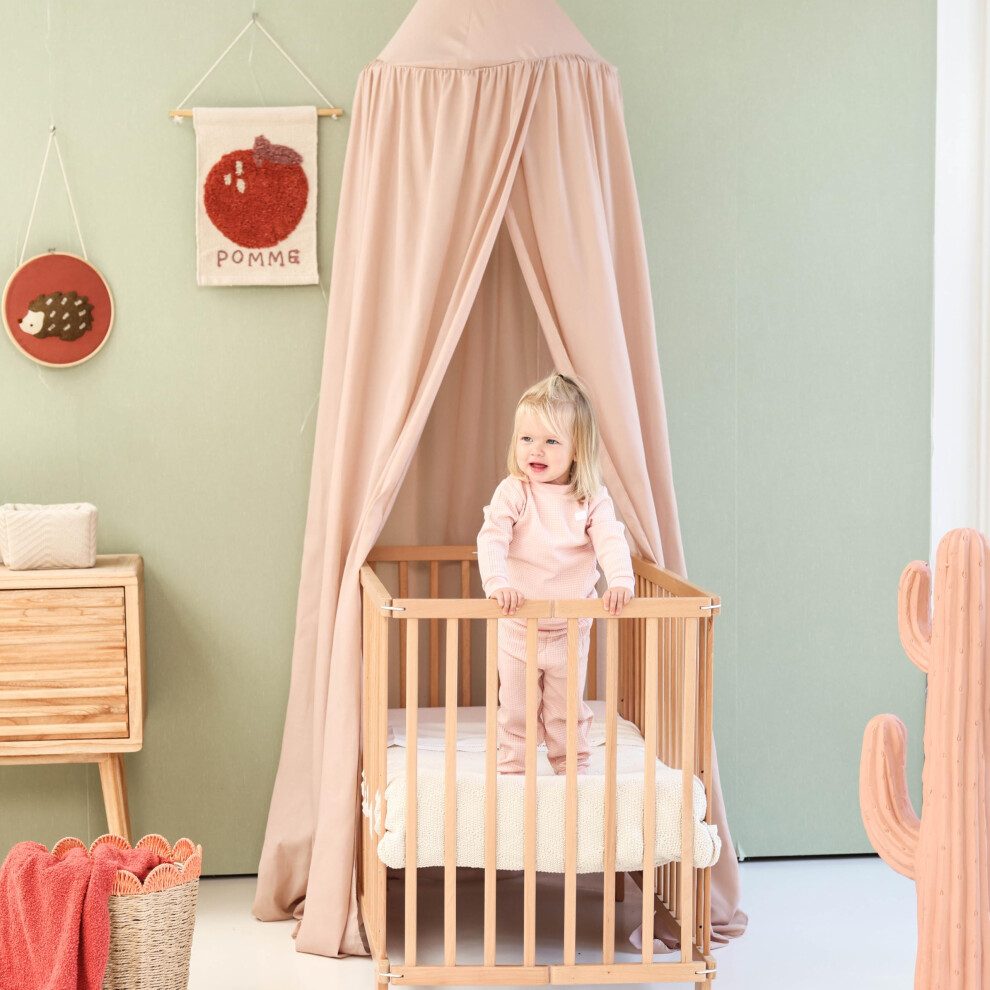 Nougat Kids Bed Canopy For Child Bedroom | Nursery Crib Hanging Curtain | Mosquito Net Bedding For Girls Play Room Decoration | Reading Nook Canopies Ub-Store