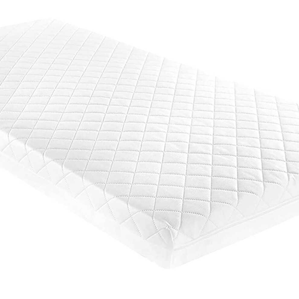 Hypoallergenic Baby Cot Mattress - 140X70x7 Cm | Breathable Foam, Removable Cover | Durable & Universal Fit For Children Furniture Mattress Pinkfairy