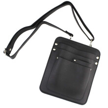 PU Leather Scissors Holster Waist Bag with Multiple Tool Pockets for Gardening and Salon Use