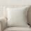 Phantoscope Terry Throw Pillow Square Decorative Pillow, 20"x 20", Off White, 1 Pack 1